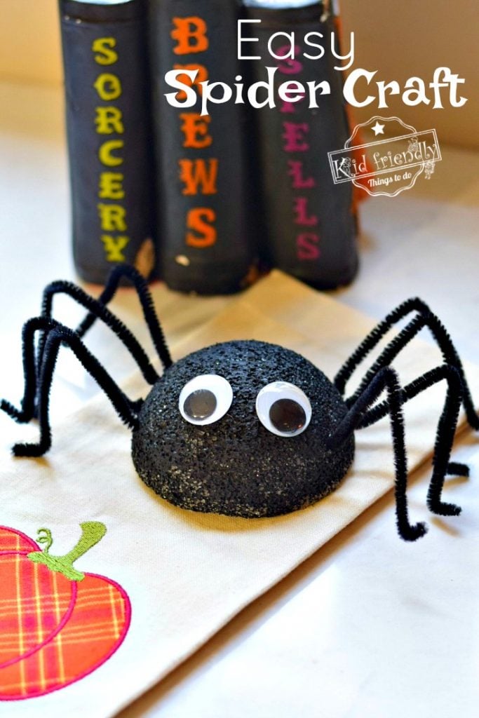 Spider craft for preschoolers