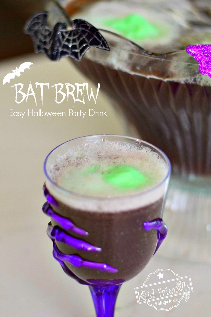 Bat Brew Halloween Punch Recipe for Kids | Kid Friendly Things To Do