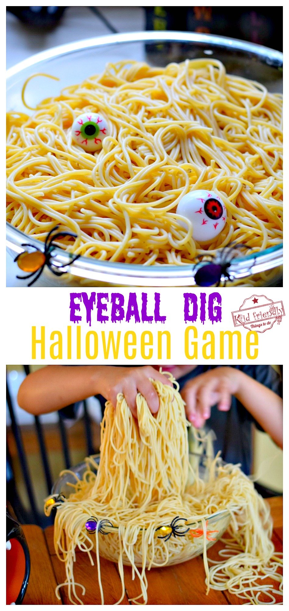 Fun Eyeball Dig Halloween Game for Kids and Teens to Play {with Video