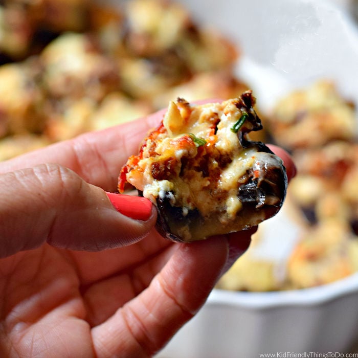Read more about the article Cream Cheese & Bacon Stuffed Mushrooms Recipe | Kid Friendly Things To Do