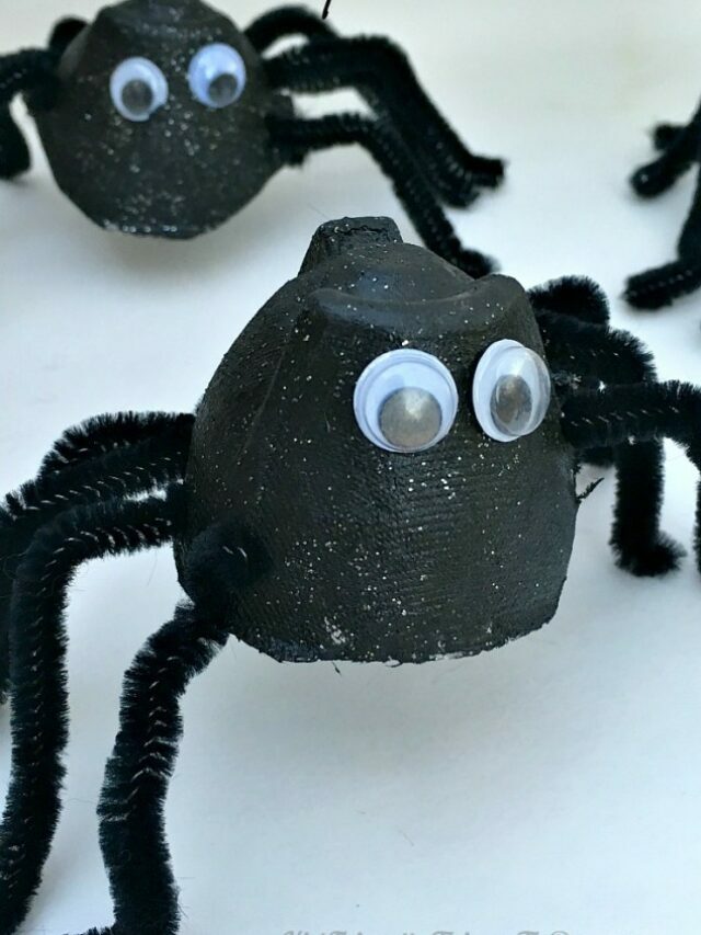 Egg Carton Spider Craft – Story