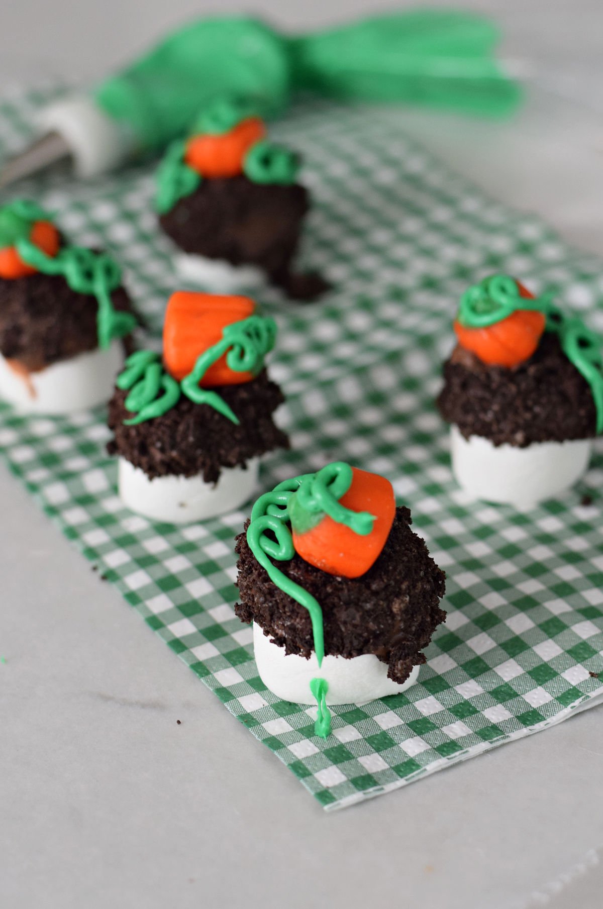 pumpkin patch chocolate covered marshmallows 