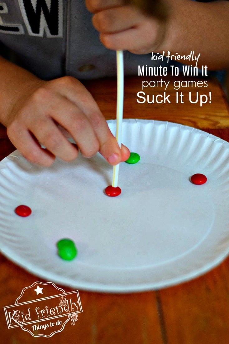 Suck it Up Minute to Win It Christmas Game 