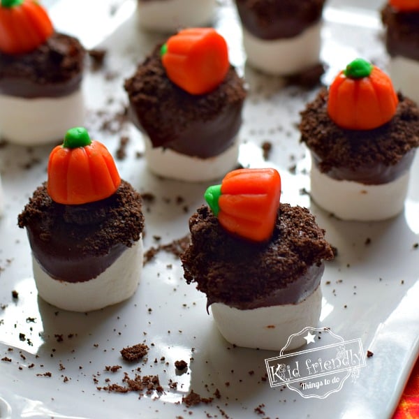 Pumpkin Patch Marshmallow Bites a Fall Treat for Kids | Kid Friendly Things To Do