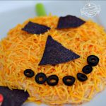 Jack-O-Lantern Taco Dip For a Crowd