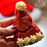 Santa hat brownies for Christmas Desserts