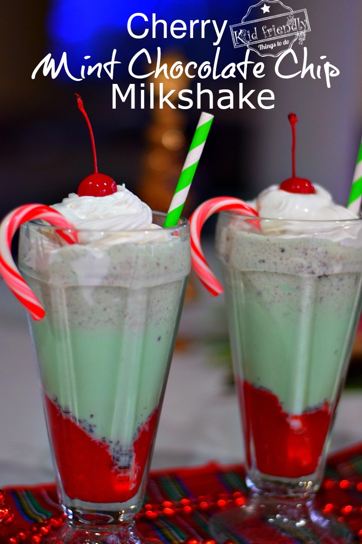 Mint Milkshake Holiday Drink