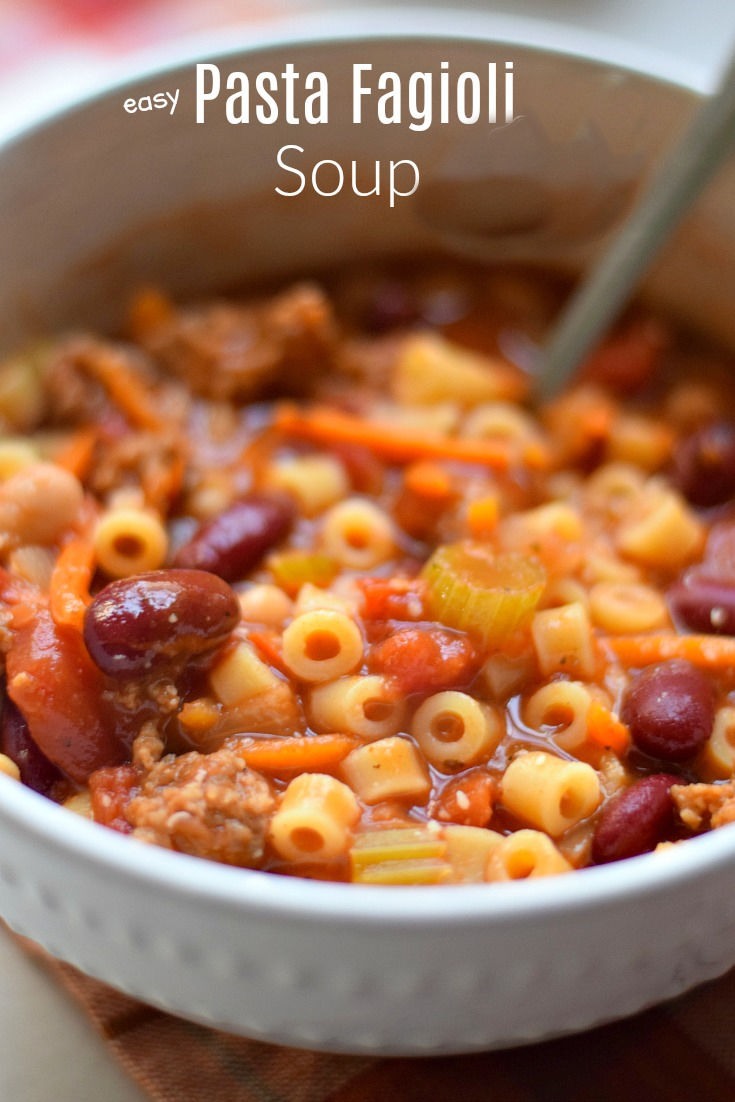 easy pasta fagioli soup