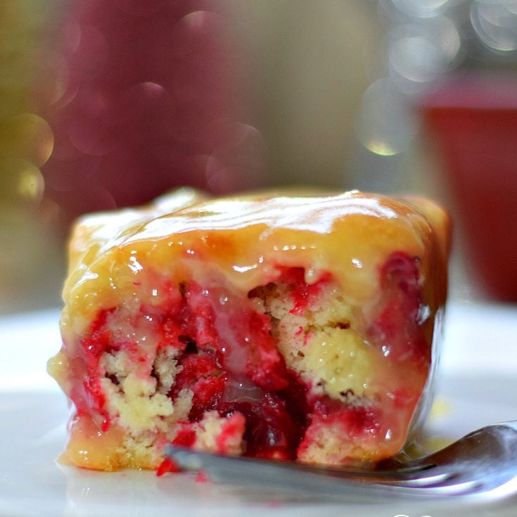 Christmas Cranberry Cake with Butter Sauce Recipe