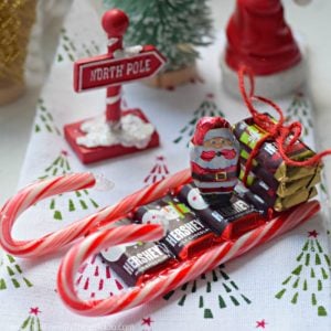 candy sleigh craft and Christmas gift