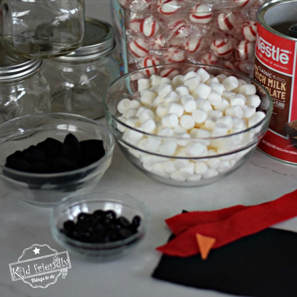 how to make a snowman hot chocolate kit
