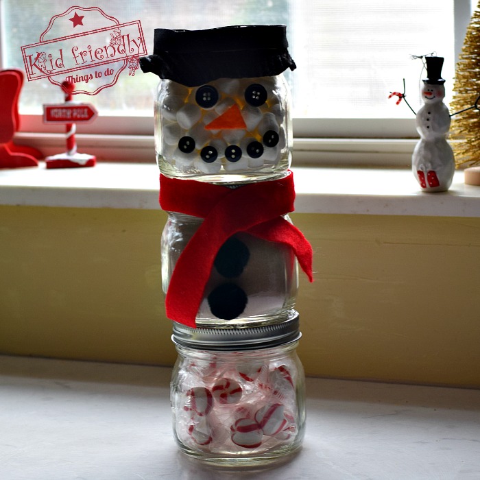 Diy Snowman Hot Chocolate Kit In Jars 