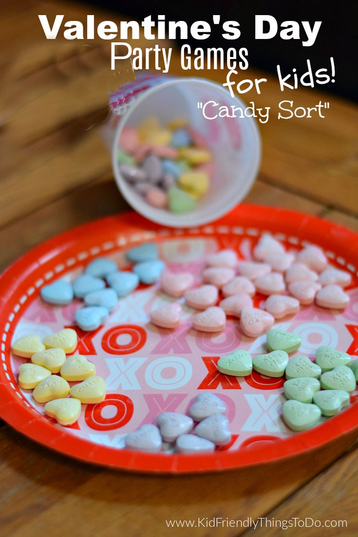 candy sort minute to win it Valentine's Day games 