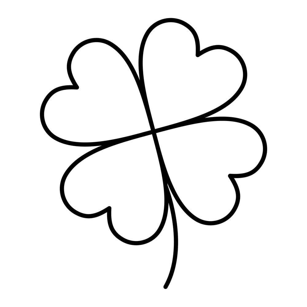 shamrock illustration icon for st. Patricks Day