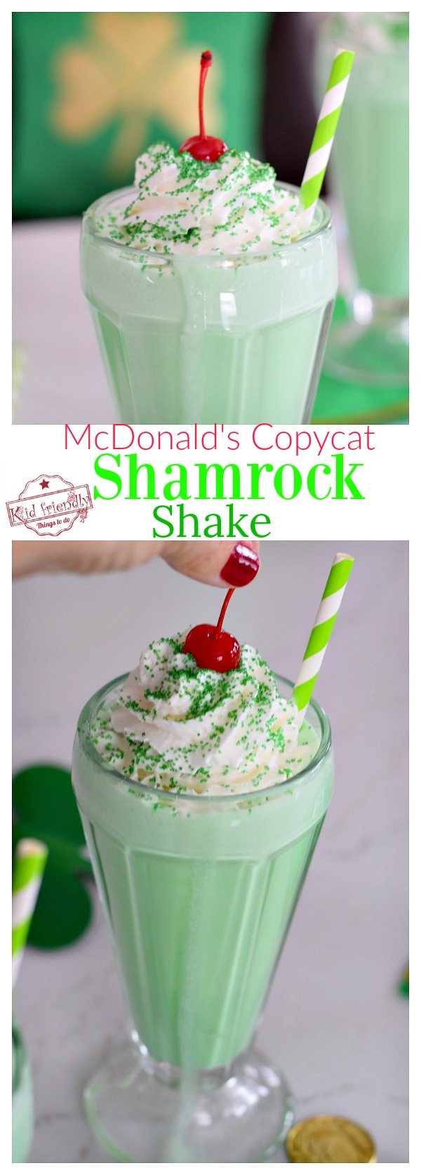 Easy {McDonald's Copy Cat} Shamrock Shake Recipe | Kid Friendly Things ...