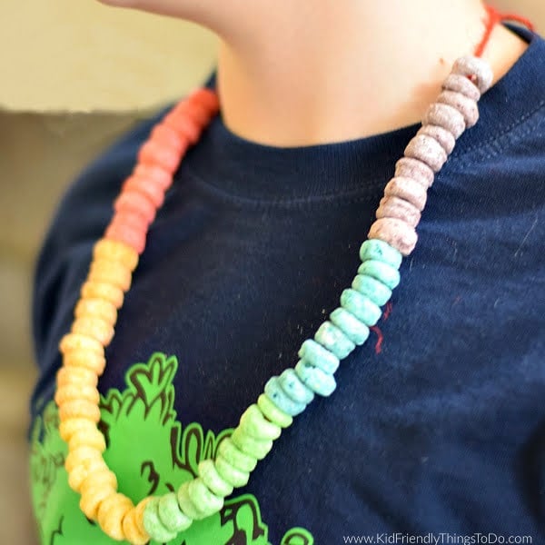 Read more about the article Make a Rainbow Fruit Loop Necklace