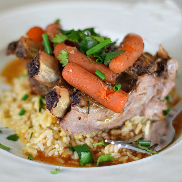 Read more about the article Ginger and Honey Pork Spare Ribs With Herb & Citrus Rice {Slow Cooker}