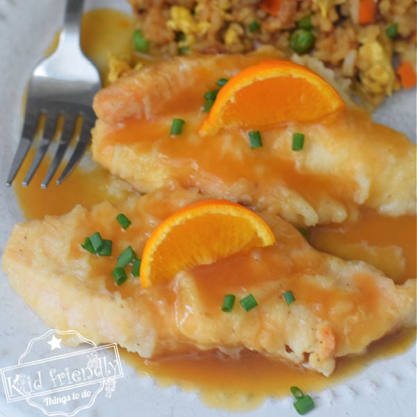 Baked Orange Chicken Recipe {The Best!} | Kid Friendly Things To Do