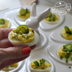 Read more about the article Spicy Jalapeno & Cilantro Deviled Eggs Recipe {The Best!}