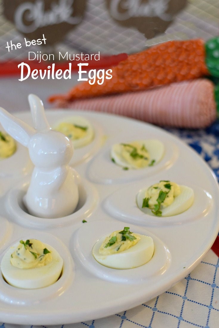 the best creamy Dijon Deviled Eggs 