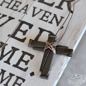 making a cross necklace craft