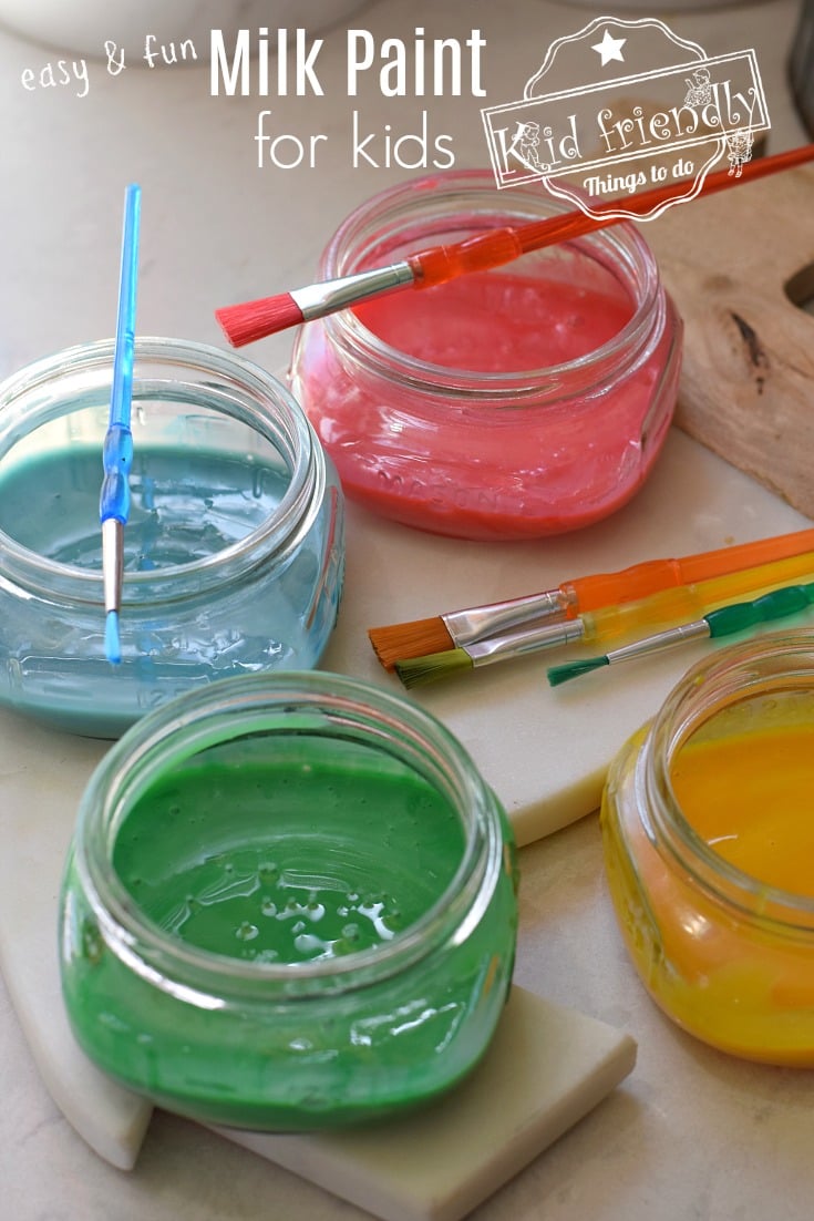 DIY Easy Non-Toxic Paint for Kids 