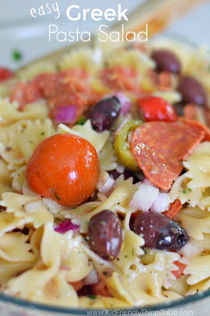 Easy Greek Pasta Salad Recipe 