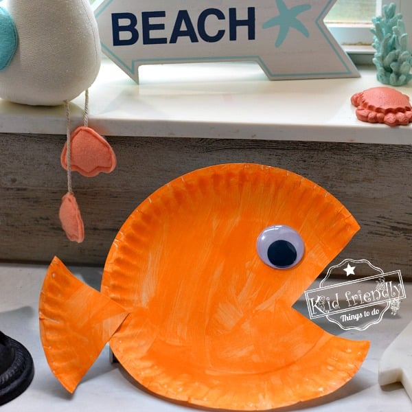 Easy Paper Plate Fish Craft for Kids | Kid Friendly Things To Do