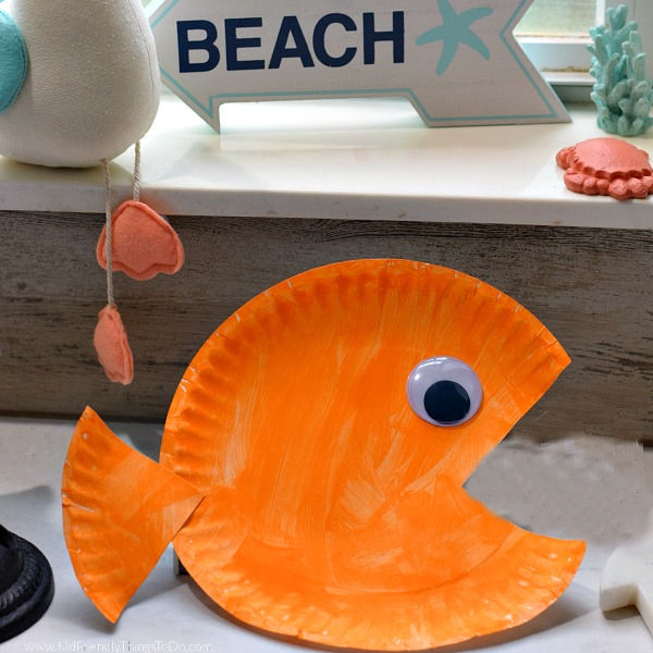 paper plate fish for preschool