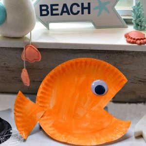 paper plate fish craft