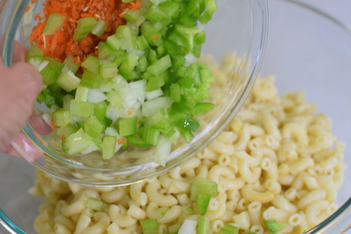ingredients for macaroni salad