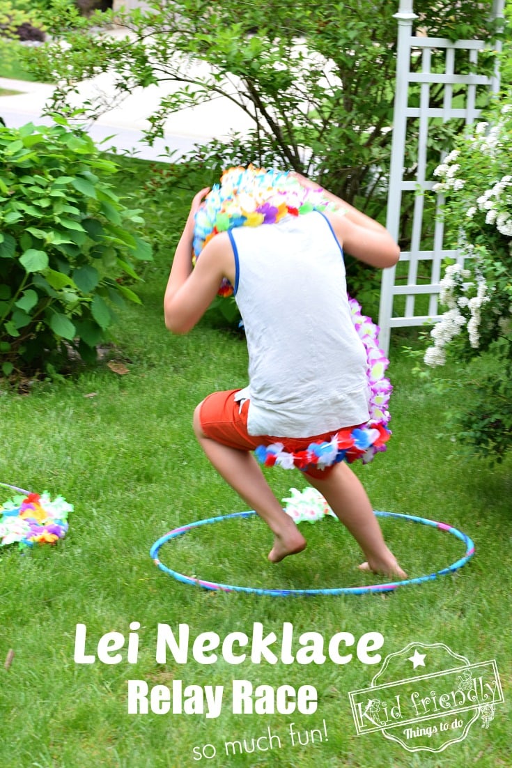 playing a fun summer outdoor game for kids