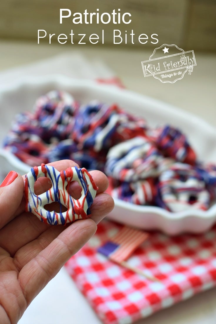 patriotic pretzel bites treats