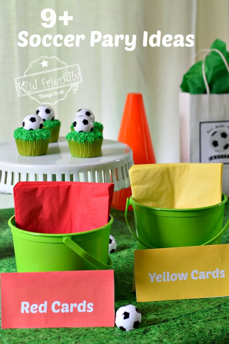 soccer party and snack idea with free printables