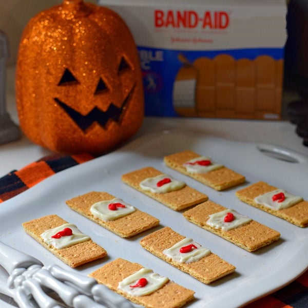 Graham Cracker Band-Aids Halloween Treat