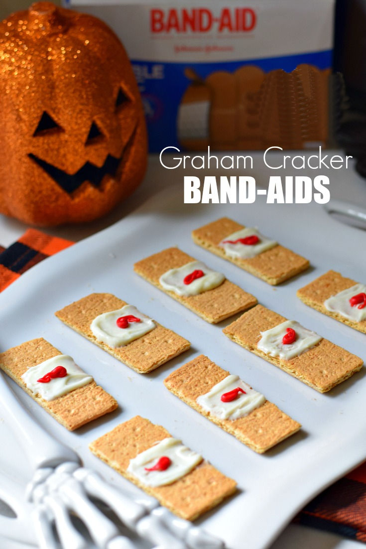Graham Cracker Band-Aids Halloween Treat
