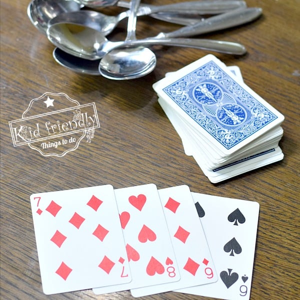 How To Play Spoons Card Game {Fun for All Ages!} with video Kid