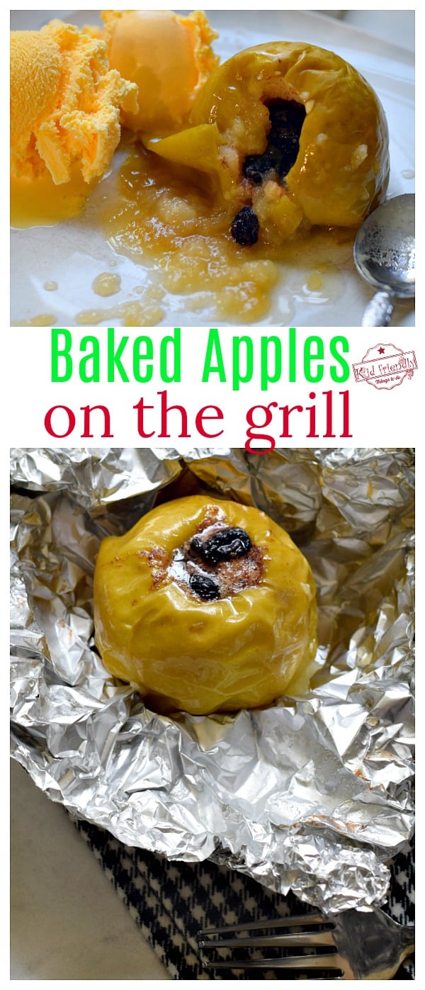 Baked Apples on the Grill 