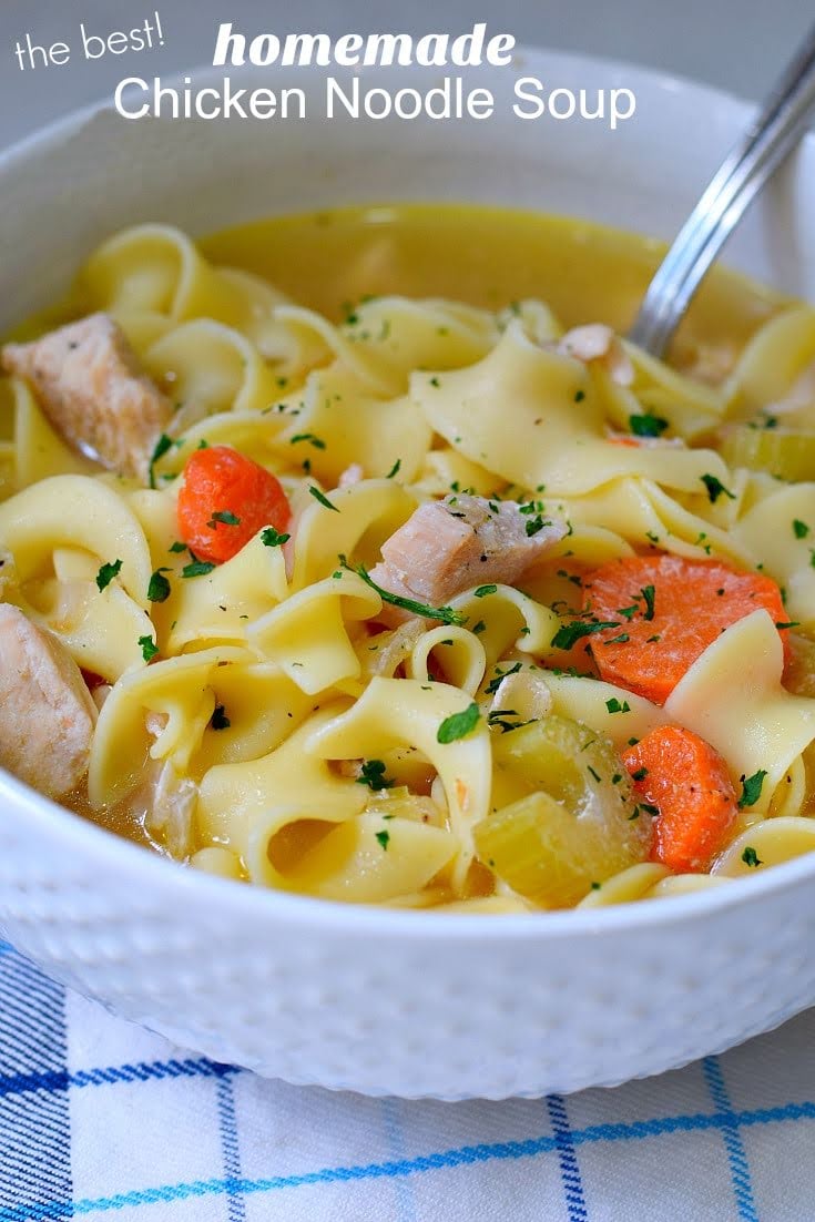 homemade chicken noodle soup