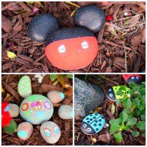 5 Rock Painting Ideas for Kids using Chalk Markers {Micky Mouse, Turtle, Ladybugs & more} | Kid Friendly Things To Do