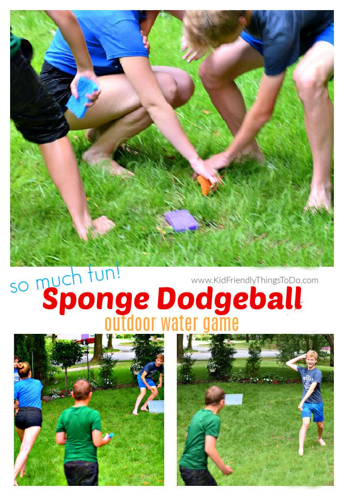 sponge dodgeball fun summer water game 