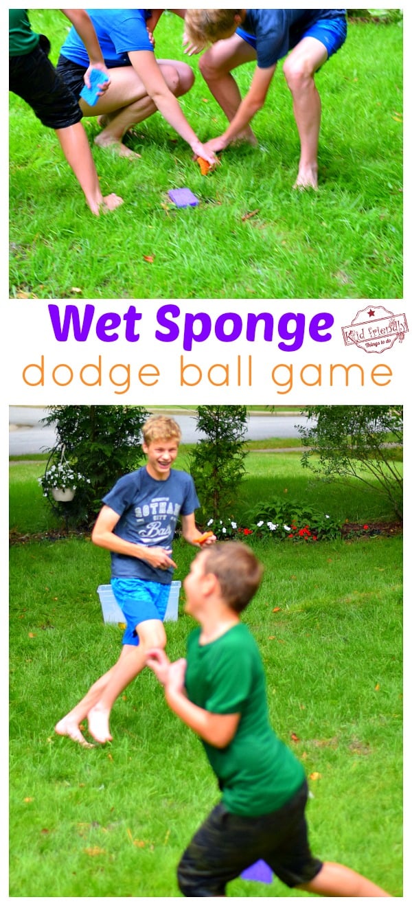 wet sponge dodge ball water game for kids, teens and adults