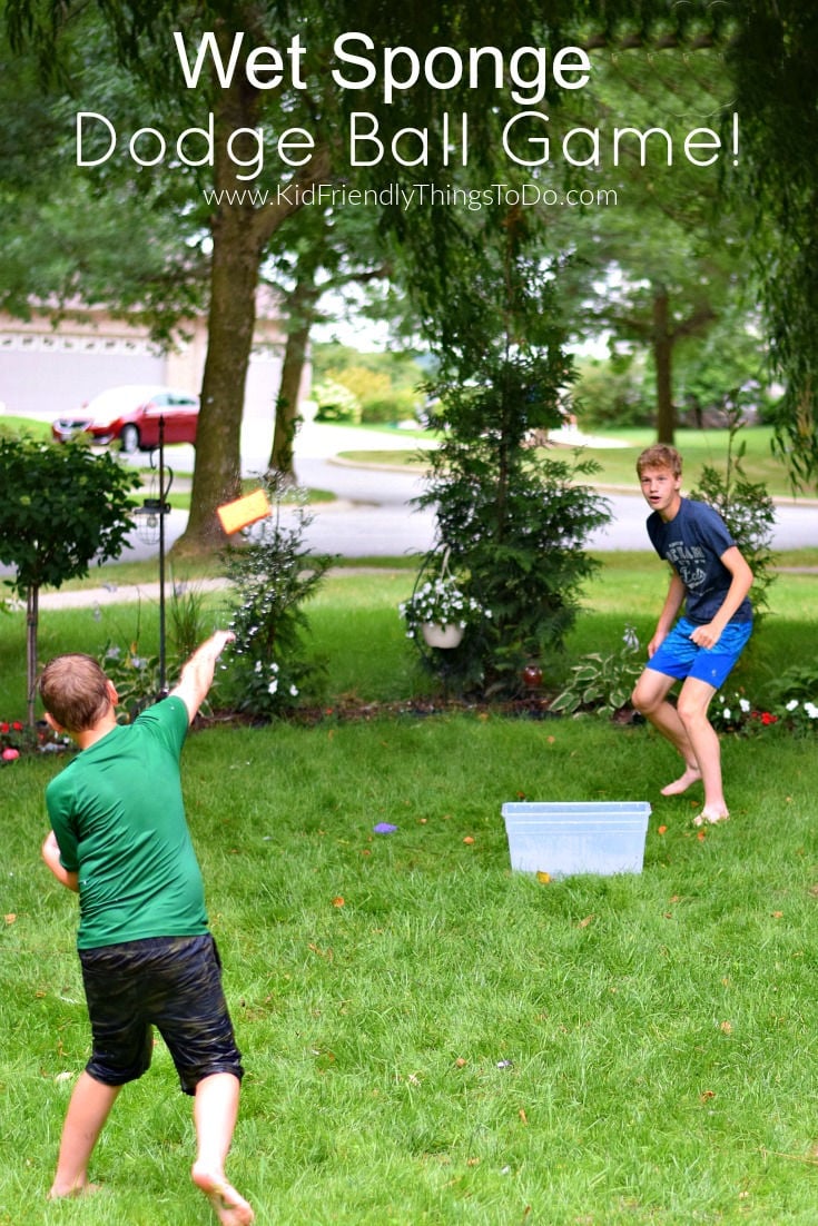 sponge dodgeball game for summer outdoor water game 