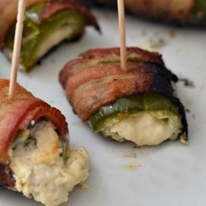 homemade jalapeno bites wrapped in bacon