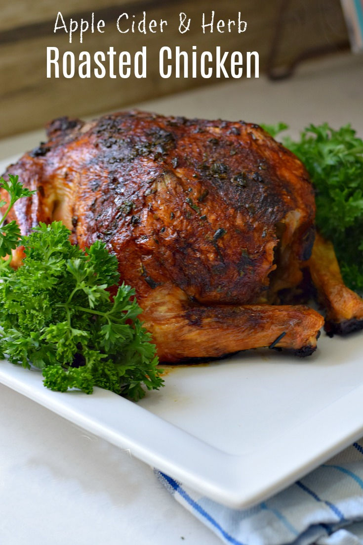 apple cider roasted chicken 