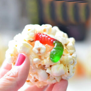 Halloween popcorn balls