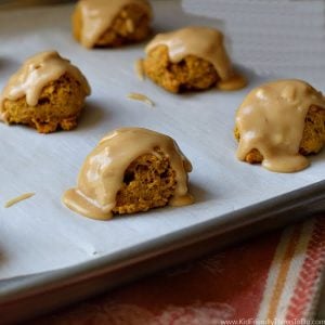 pumpkin spice cookies with icing