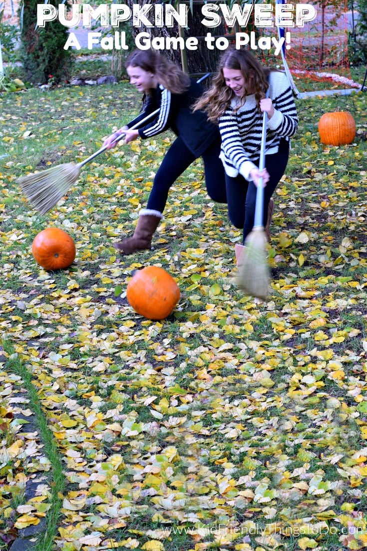 pumpkin sweep Thanksgiving game 