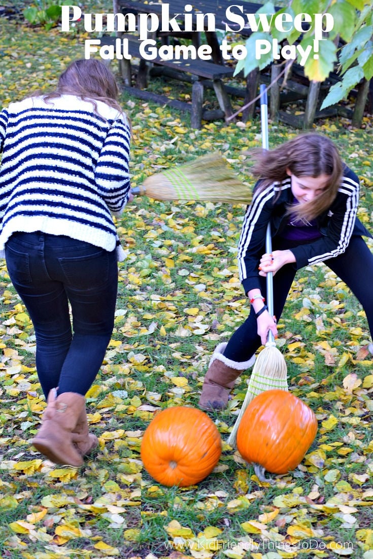 Thanksgiving game pumpkin sweep 