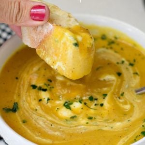 homemade butternut squash soup